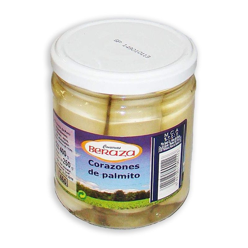 PALMITO ENTERO AL NATURAL BOTE 12/460ml